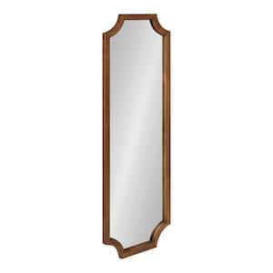 Hogan 48.00 in. H x 16.00 in. W Rectangle Wood Framed Rustic Brown Mirror