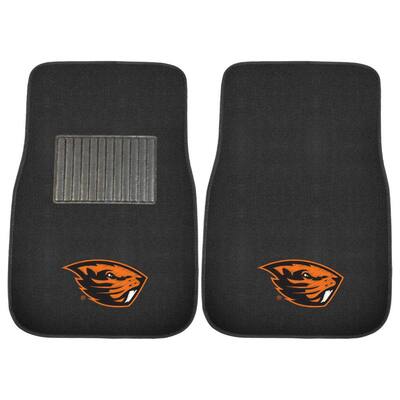 NCAA Oregon State University 17 in. x 25.5 in. 2-Piece Set of Embroidered Car Mat