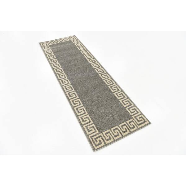 Athens Modern Gray 2' 0 x 6' 0 Runner Rug