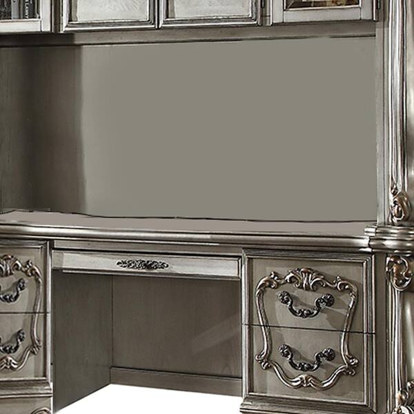 Versailles Computer Desk w/ Hutch (Antique Platinum) by Acme