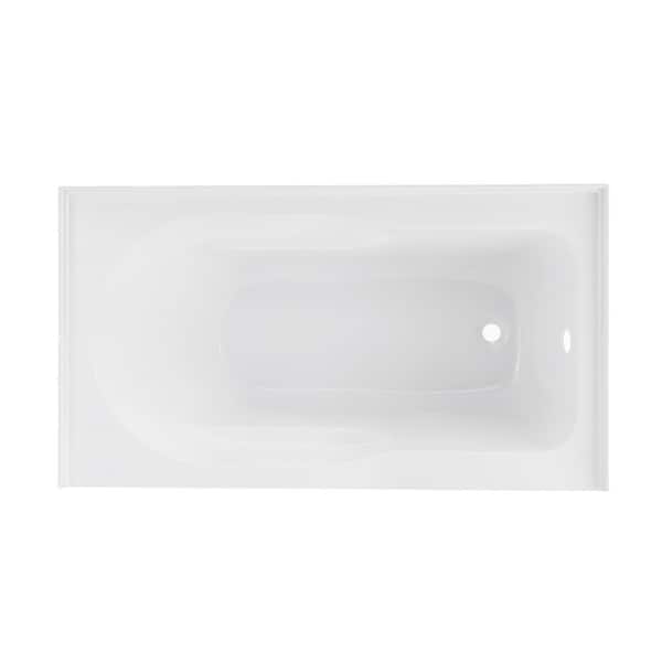 Ivy 48 in. x 32 in. Soaking Bathtub with Right Drain in White