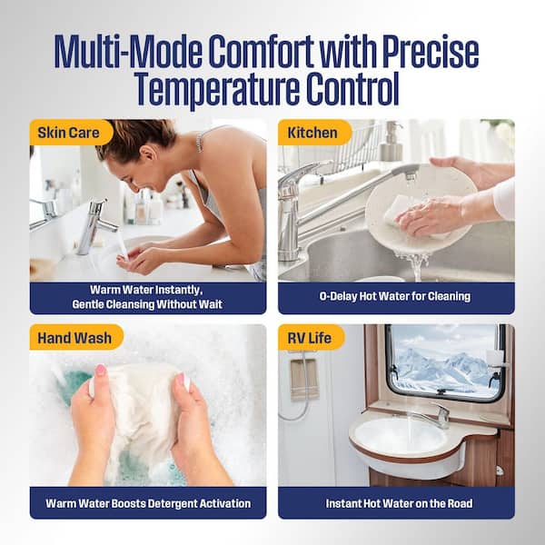 Apolo Classic 8 Gal. Compact Point of use 1440-Watt Element Compact Electric Water Heater with 6- Year Warranty