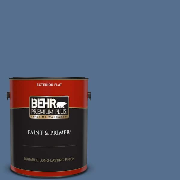 BEHR PREMIUM PLUS 1 gal. #PPF-47 Porch Song Flat Exterior Paint & Primer