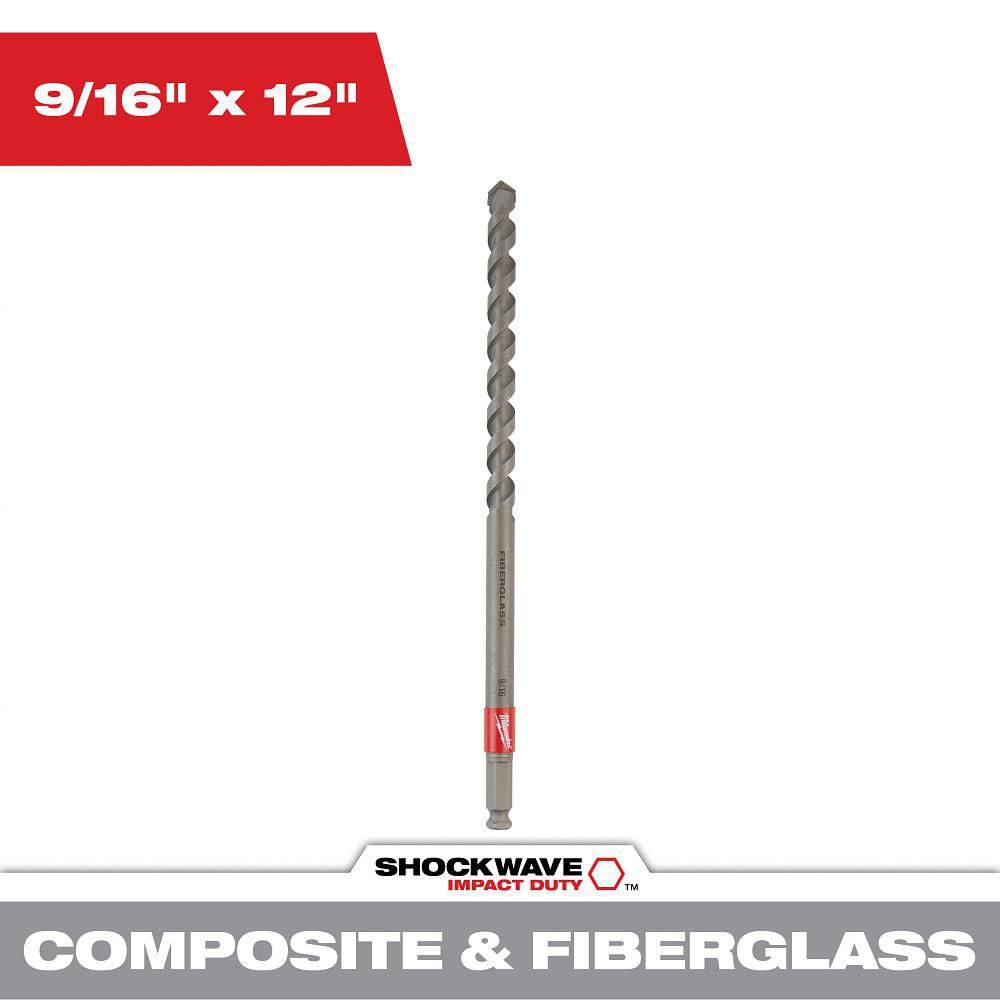9/16 in. x 12 in. Fiberglass Utility Auger Bit price history on PriceWatchPro