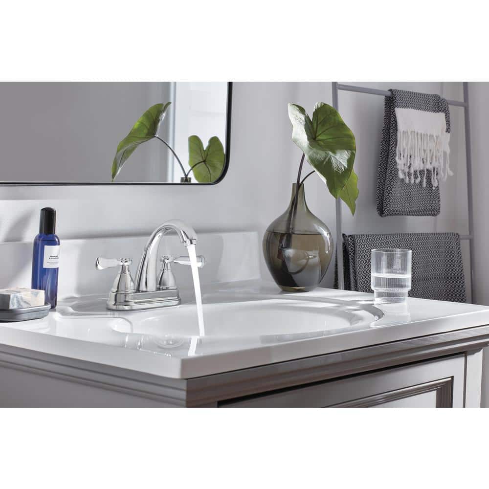 Elmhurst Traditional Chrome 2-Handle Centerset Bathroom Faucet