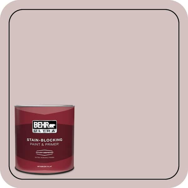 BEHR ULTRA 1 qt. #120E-2 French Taupe Extra Durable Flat Interior Paint & Primer