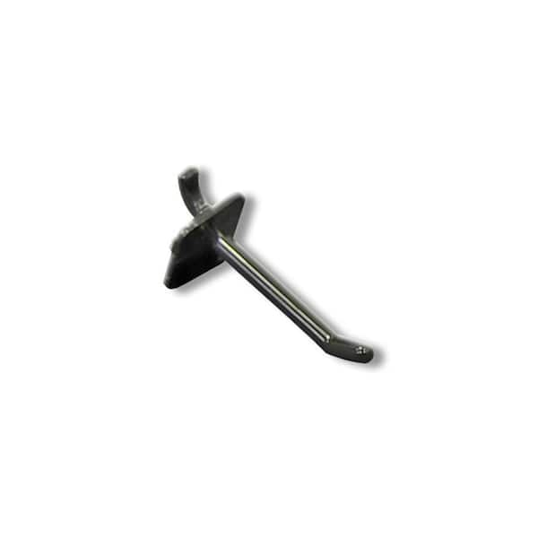 2 in. Plastic Hook- Black (50-Pack)