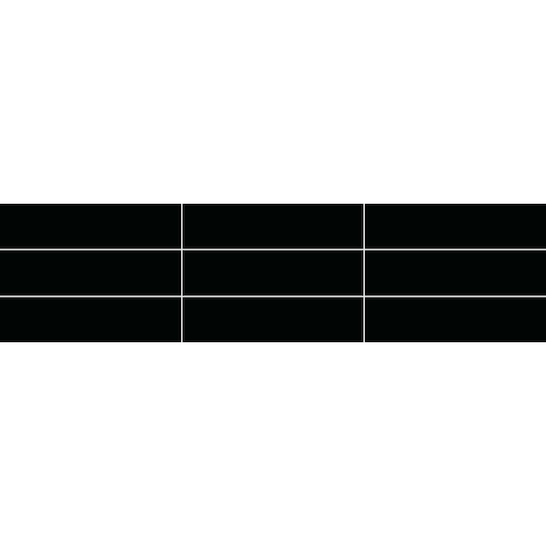 atelier gg ニューイントレチャート　リード&カラー サイズ2 ブラック Daltile Restore Black 2 in. x 8 in. Glossy Ceramic Wall Tile