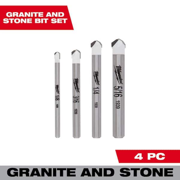 3/8 in. Carbide Tipped Drill Bit for Drilling Natural Stone, Granite, Slate, Ceramic and Glass Tiles