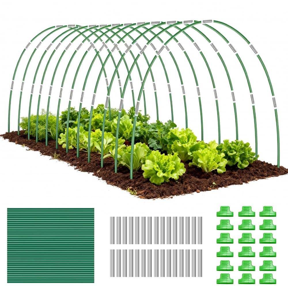 72PCS Plastic Coated Fiberglass Garden Hoops, Rust-Free DIY Tunnel Frame for Raised Beds price history on PriceWatchPro