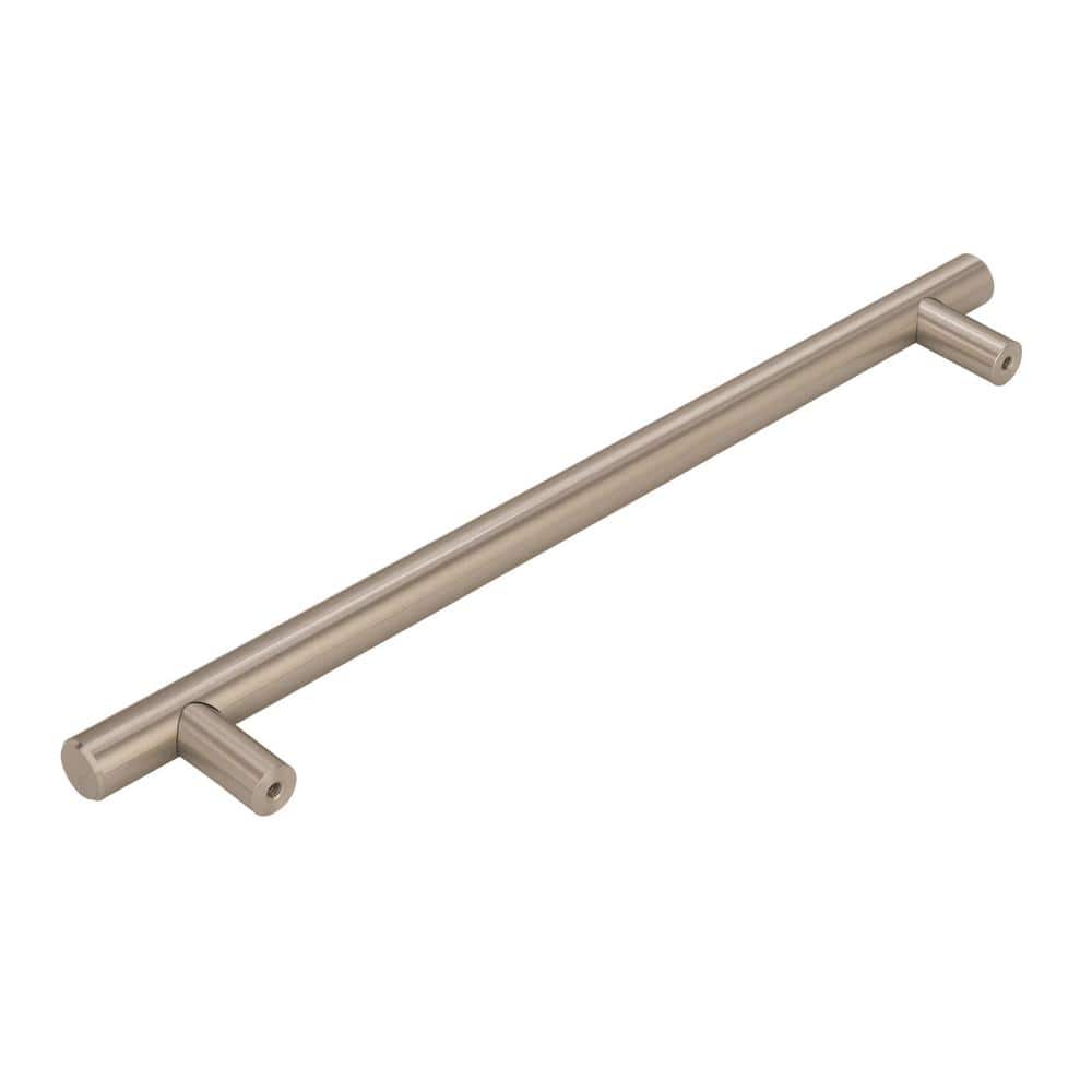 12-Inch Sterling Nickel Modern Bar Pull with Mounting Hardware