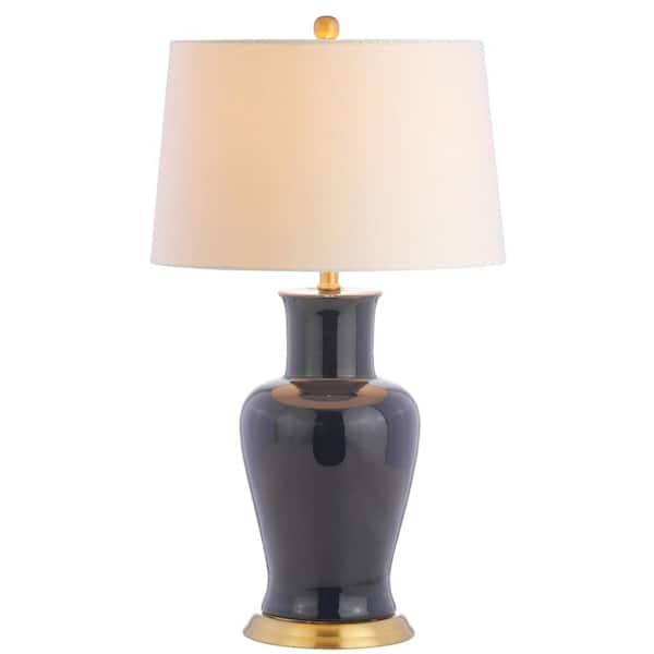 Julian 29 in. Navy Ceramic Table Lamp