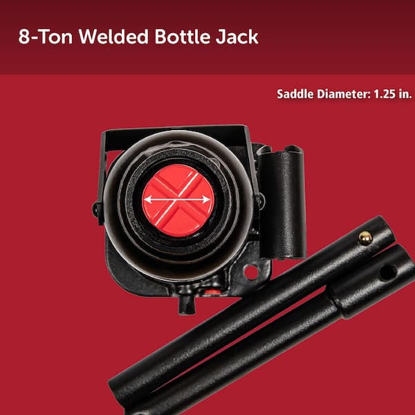Husky 8 Ton Bottle Jack HPL8BW-ZDT-TH - The Home Depot
