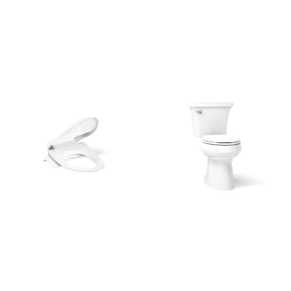 Purewash E525 Electric Heated Bidet Seat and Highline Arc 12 in. Toilet with Soft Close Seat