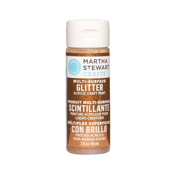 Martha Stewart Crafts 2-oz. Fire Opal Multi-Surface Glitter Acrylic Craft Paint