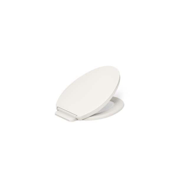 KOHLER Impro ReadyLatch Quiet-Close Elongated Front Toilet Seat in Biscuit