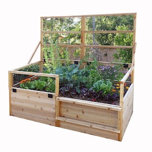 6 ft. x 3 ft. Garden in a Box with Trellis Lid