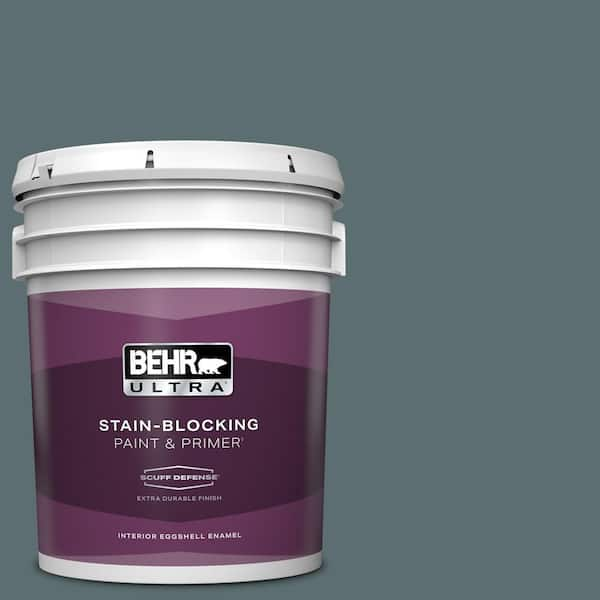 BEHR ULTRA 5 gal. #ECC-58-3 Unreal Teal Extra Durable Eggshell Enamel Interior Paint & Primer