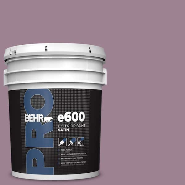 BEHR PRO 5 gal. #S110-5 Garden Plum Satin Exterior Paint