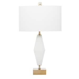 18 in. Gold Glass Table Lamp