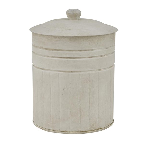 Barnyard Designs Flour Kitchen Canister for Countertop, Farmhouse Canisters, Ceramic Canister, Large Canisters for The Kitchen, Countertop Canisters