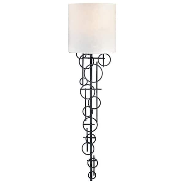 George Kovacs 1-Light Black Wall Sconce