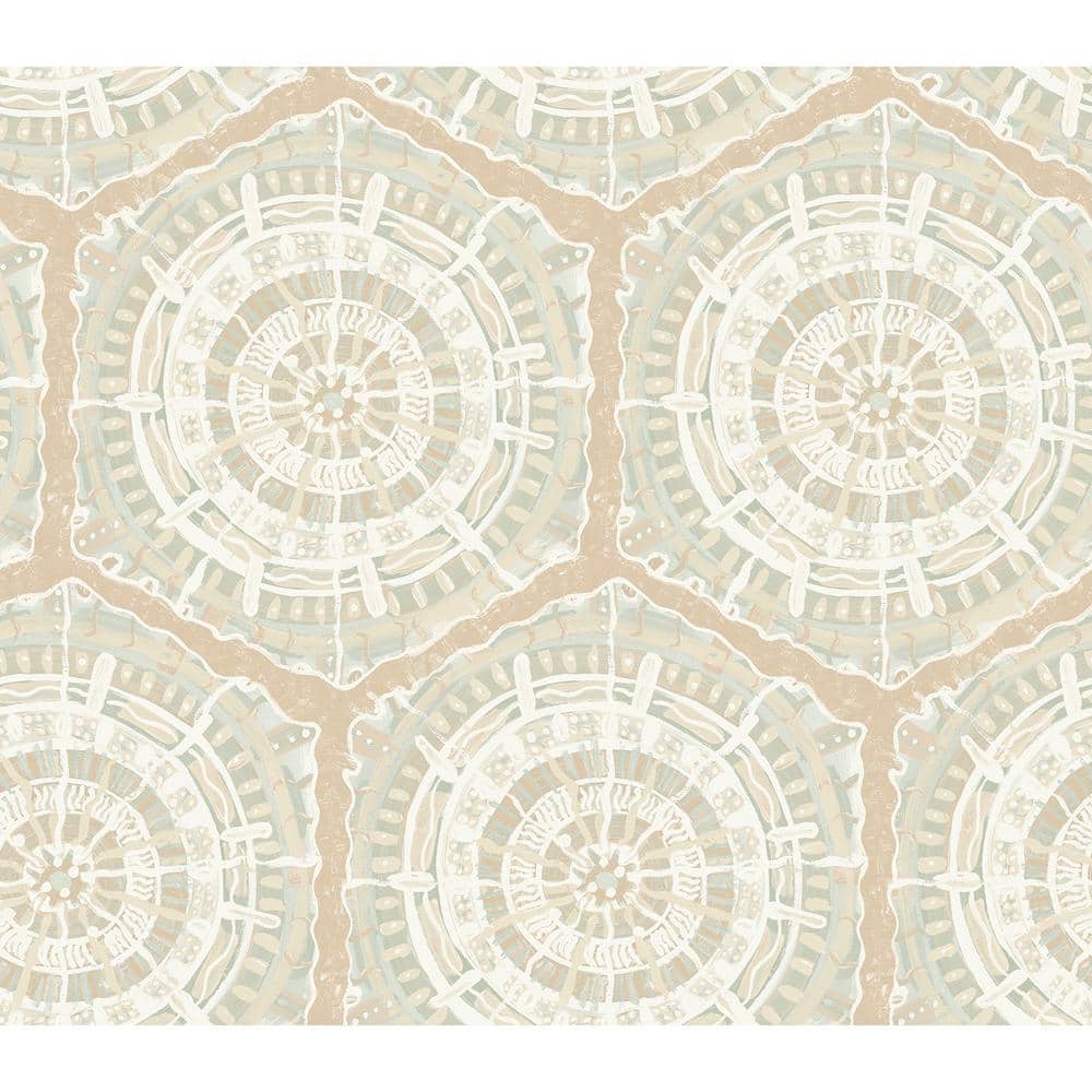 Peach Geometric Self-Adhesive Removable Wallpaper Roll