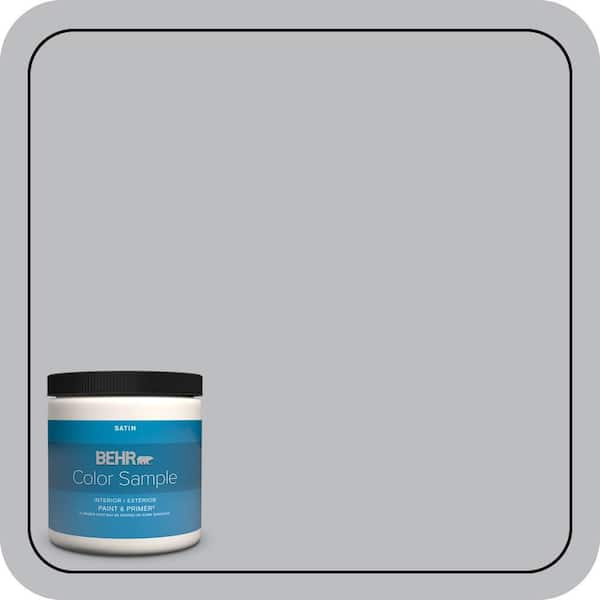BEHR PREMIUM PLUS 8 oz. #N530-3 High Speed Access Satin Enamel Interior/Exterior Paint & Primer Color Sample