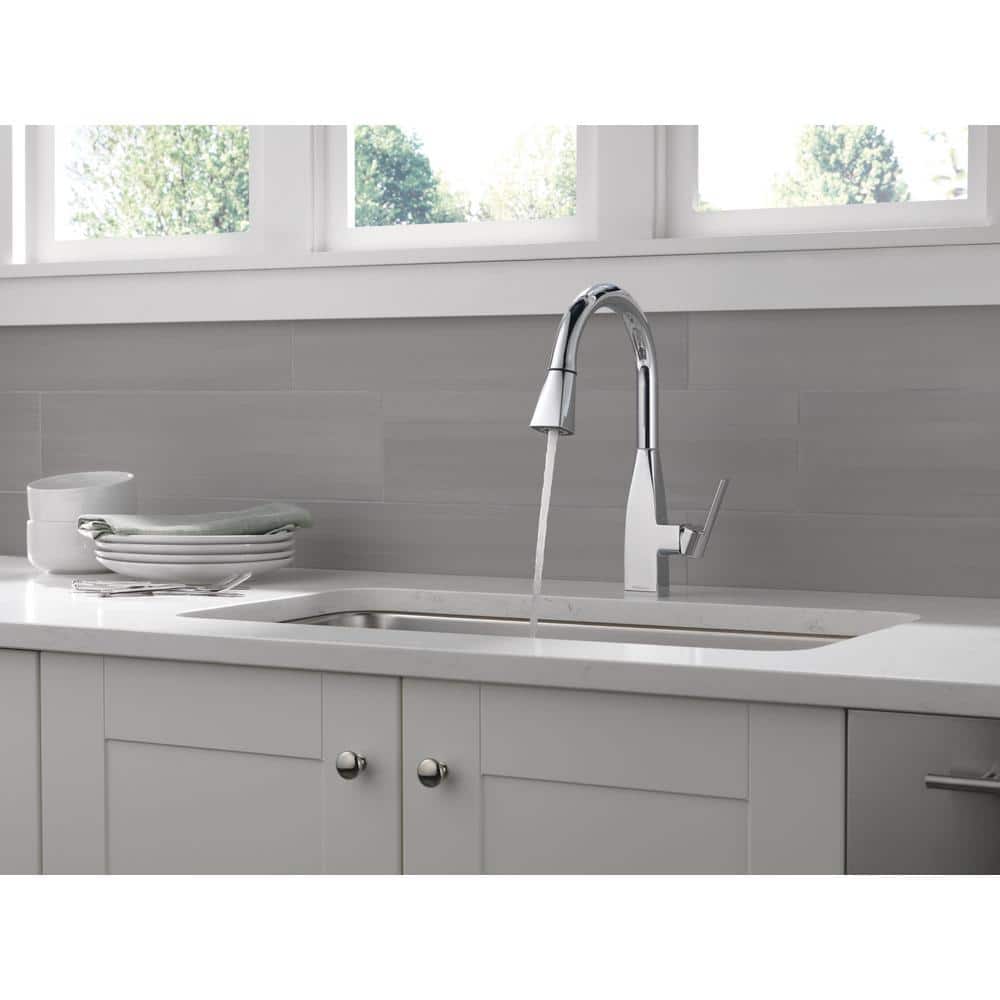 Xander Polished Chrome Single Handle Pull-Down Kitchen Faucet