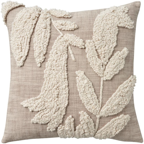 Natural Cream Textured Cotton and Jute Cushion Cover Small or Large