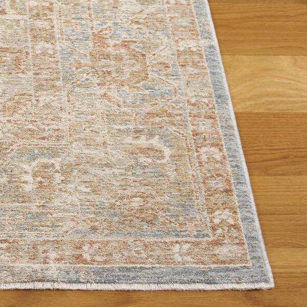 SAFAVIEH Marigold 8 ft. x 10 ft. Blue/Beige Ornate Medallion Area 