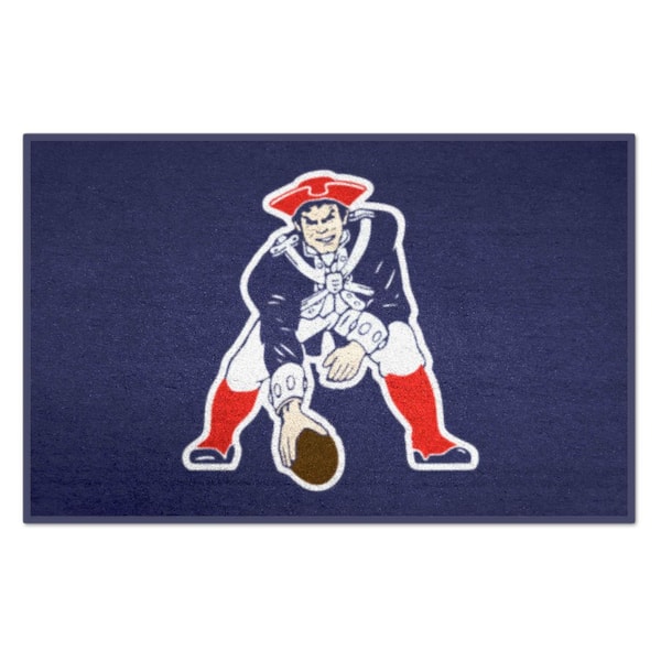 FANMATS Blue 1 ft. 7 in. x 2 ft. 6 in. New England Patriots Vintage Starter Mat Area Rug