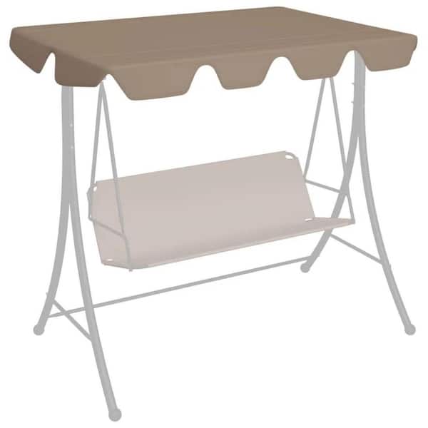 Cubilan Replacement Canopy for Garden Swing Taupe, Metal
