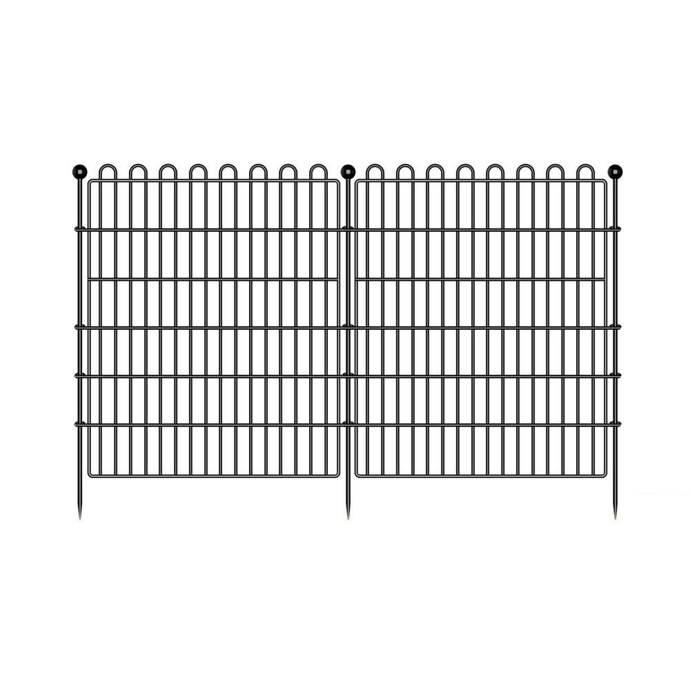 10 Panels No Dig Decorative Garden Fence for Yard 32 in. (H) x 23.6 ft. (L) Metal Garden Fences Temporary Fence price history on PriceWatchPro