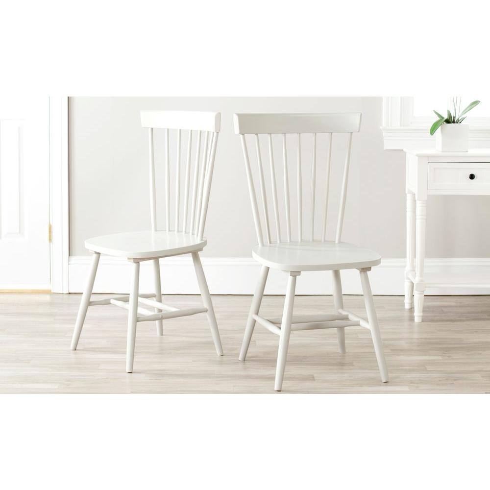 Safavieh Riley Off-White Wood Dining Chair (Set of 2)-AMH8500E-SET2 ...