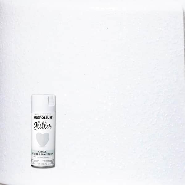 Rust-Oleum Specialty 10.25 oz. Pearl White Glitter Spray Paint 342611 - The  Home Depot