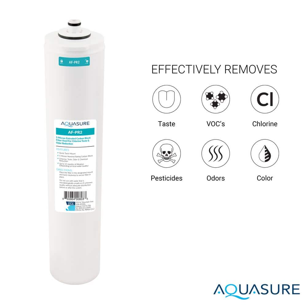 Aquasure Premier 4-Stage 75 GPD Filter Replacement Cartridge Set