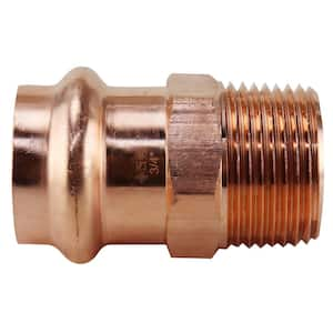 3/4 in. x 3/4 in. Copper Press x MPT Male Adapter