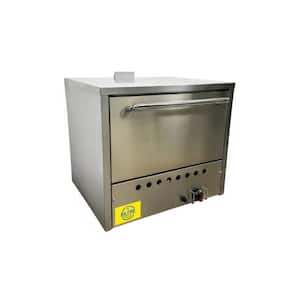 138 qt. Stainless Steel Commercial NSF Pizza Oven Liquid Propane or Gas Double Deck Bakery Fire Stone EO26P with 3600W