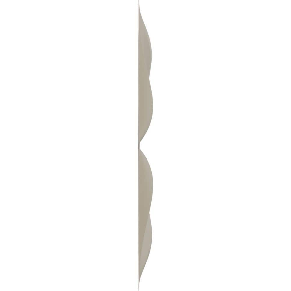 Helene White Textured 3D PVC Wall Panel 11 7/8" x 11 7/8"