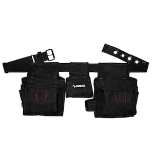 Black Handyman Work Tool Belt (12-Pocket)