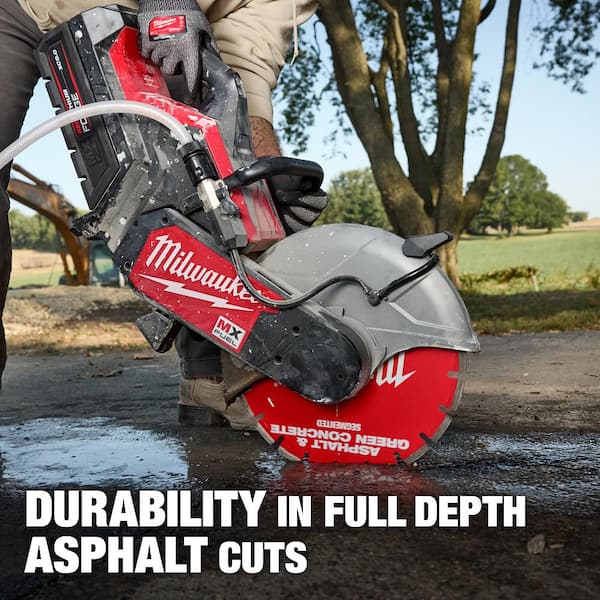 Milwaukee 16 in. Asphalt and Green Concrete Segmented Diamond Blade