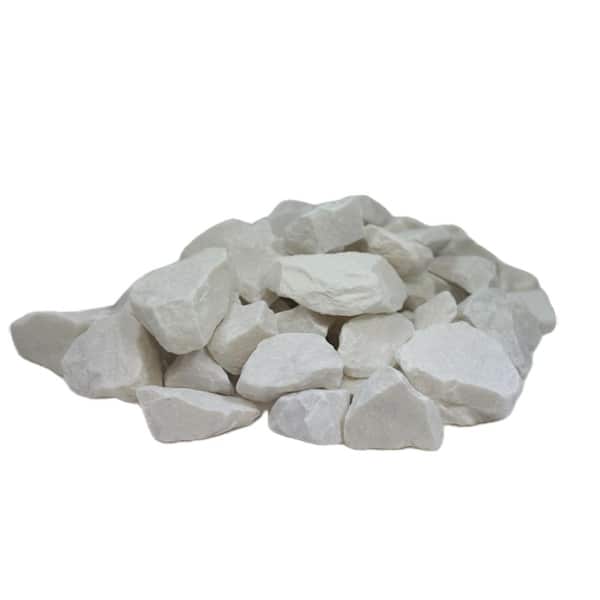 12 cu. ft. 0.5 in. to 1.5 in. Small Snow White Marble Chips