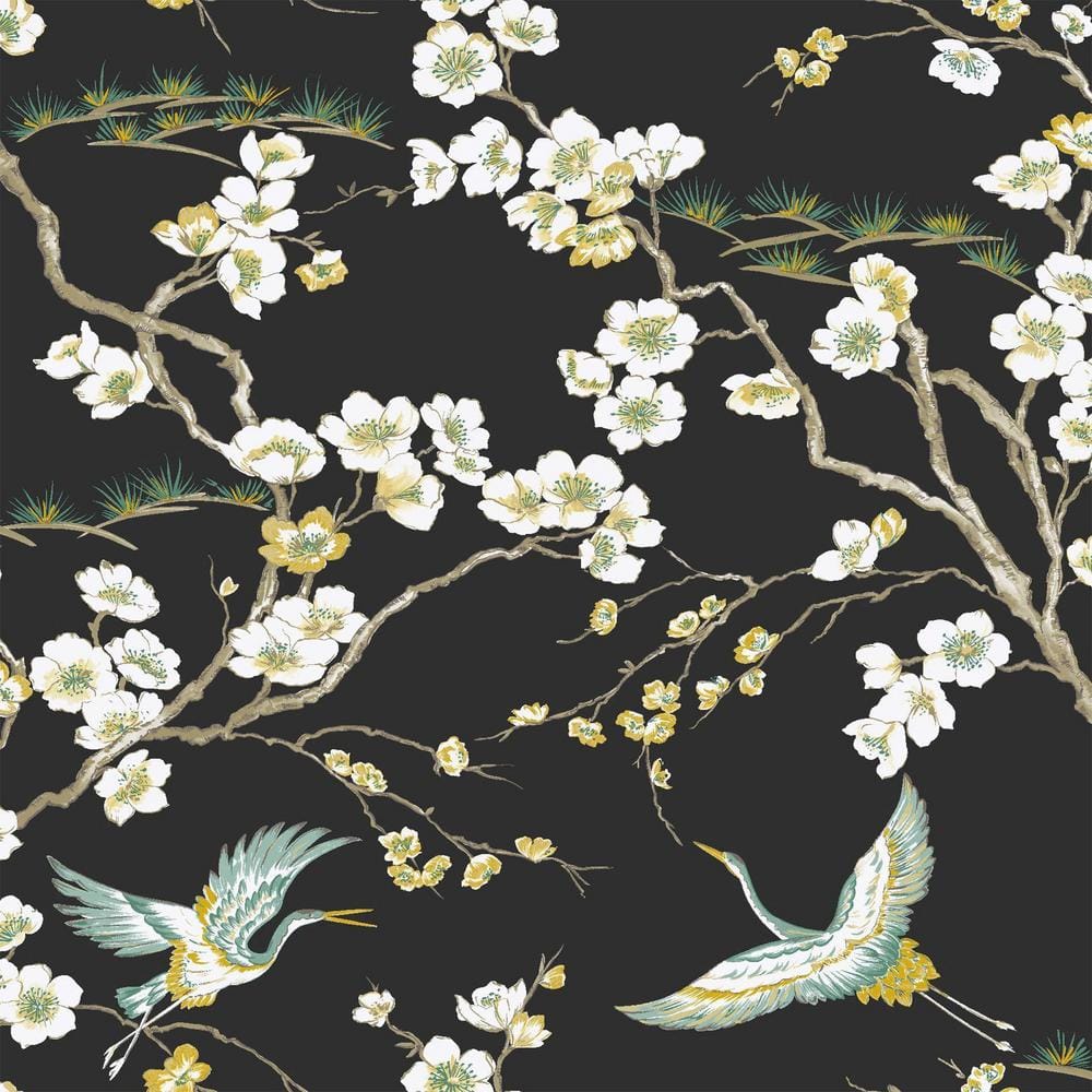 Heron Black Peel and Stick Wallpaper price history on PriceWatchPro