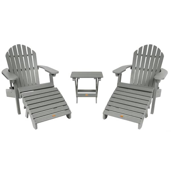 Hamilton Coastal Teak 5-Piece Recycled Plastic Outdoor Conversation Set