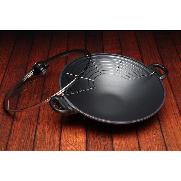 Swiss Diamond 14'' Non-Stick Aluminum Wok with Lid