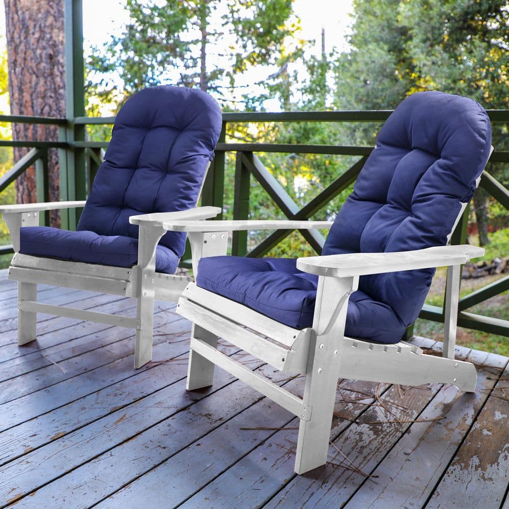 50 in. x 20 in. 2-Piece Sunbrella Outdoor Adirondack Chair Cushion in Navy price history on PriceWatchPro