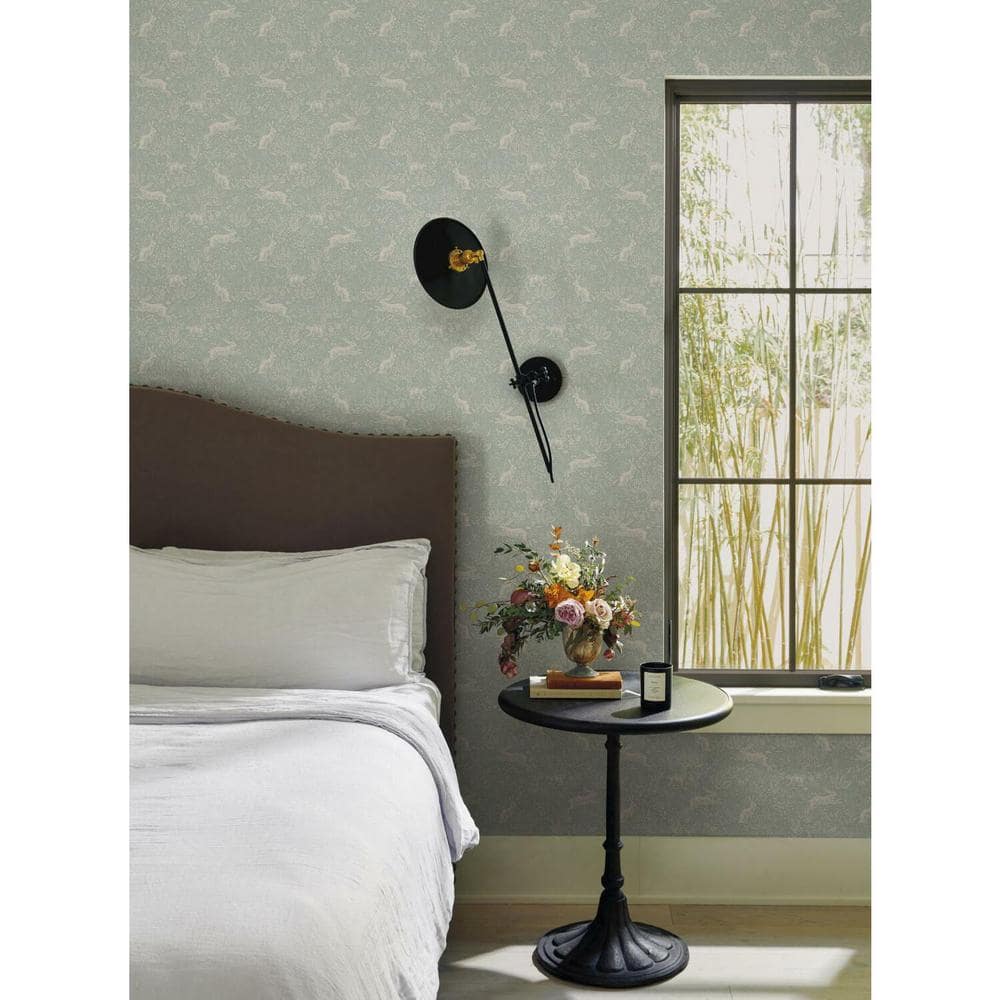 27" Mineral Nonwoven Woodland Fable Wallpaper