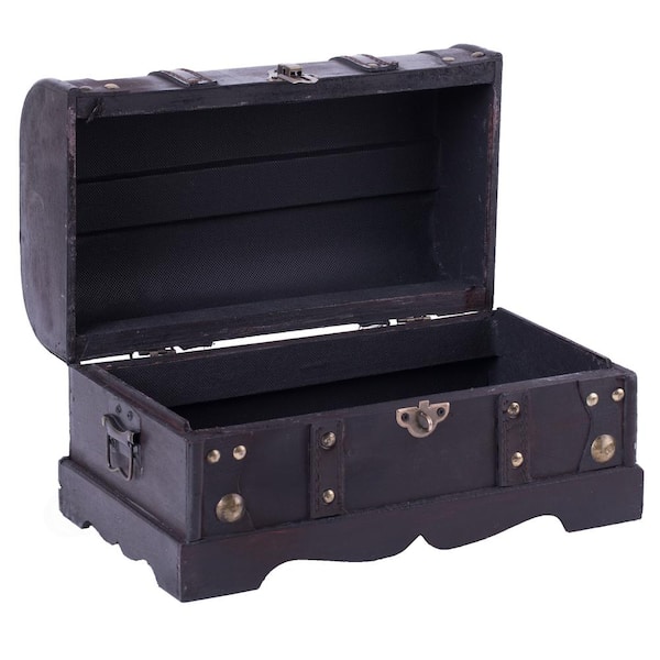 Pirate Style Treasure Chest, Small Wooden Treasure Box