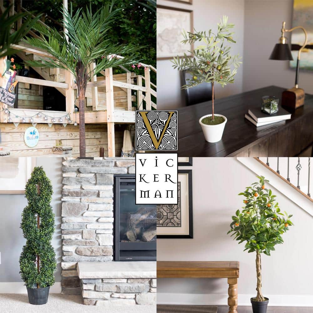 Summer Breeze 8' Potted Palm Bamboo Tree for Outdoor Decor
